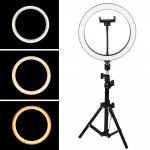 Wholesale 10 inch Selfie Ring Light with 76 inch Tripod Stand & Cell Phone Holder for Live Stream, Makeup, YouTube Video, Photography TikTok, & More Compatible with Universal Phone (Black)